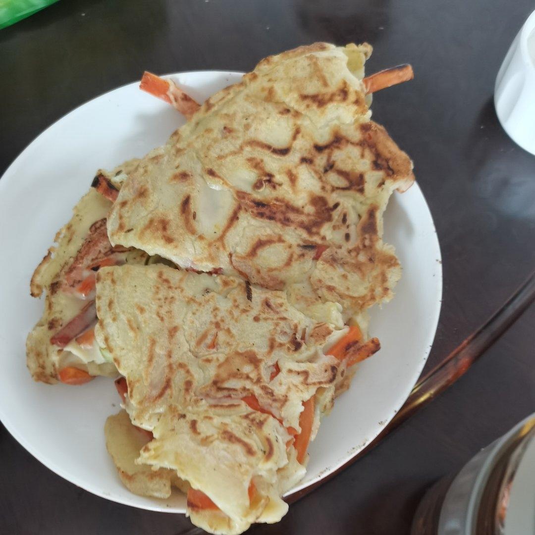 营养早餐 胡萝卜鸡蛋饼