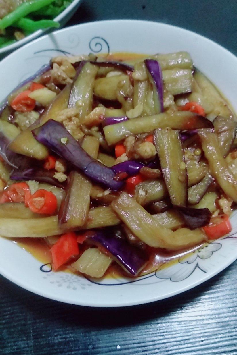 红烧肉沫茄子