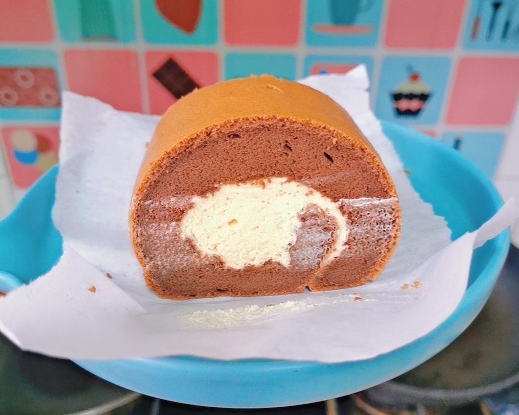 可可蛋糕卷🍰巧克力香缇奶油夹心