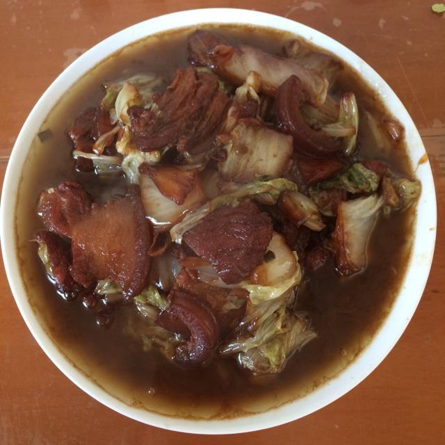大白菜烧肉的做法