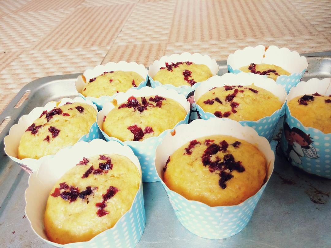 少女心的香蕉蔓越莓玛芬