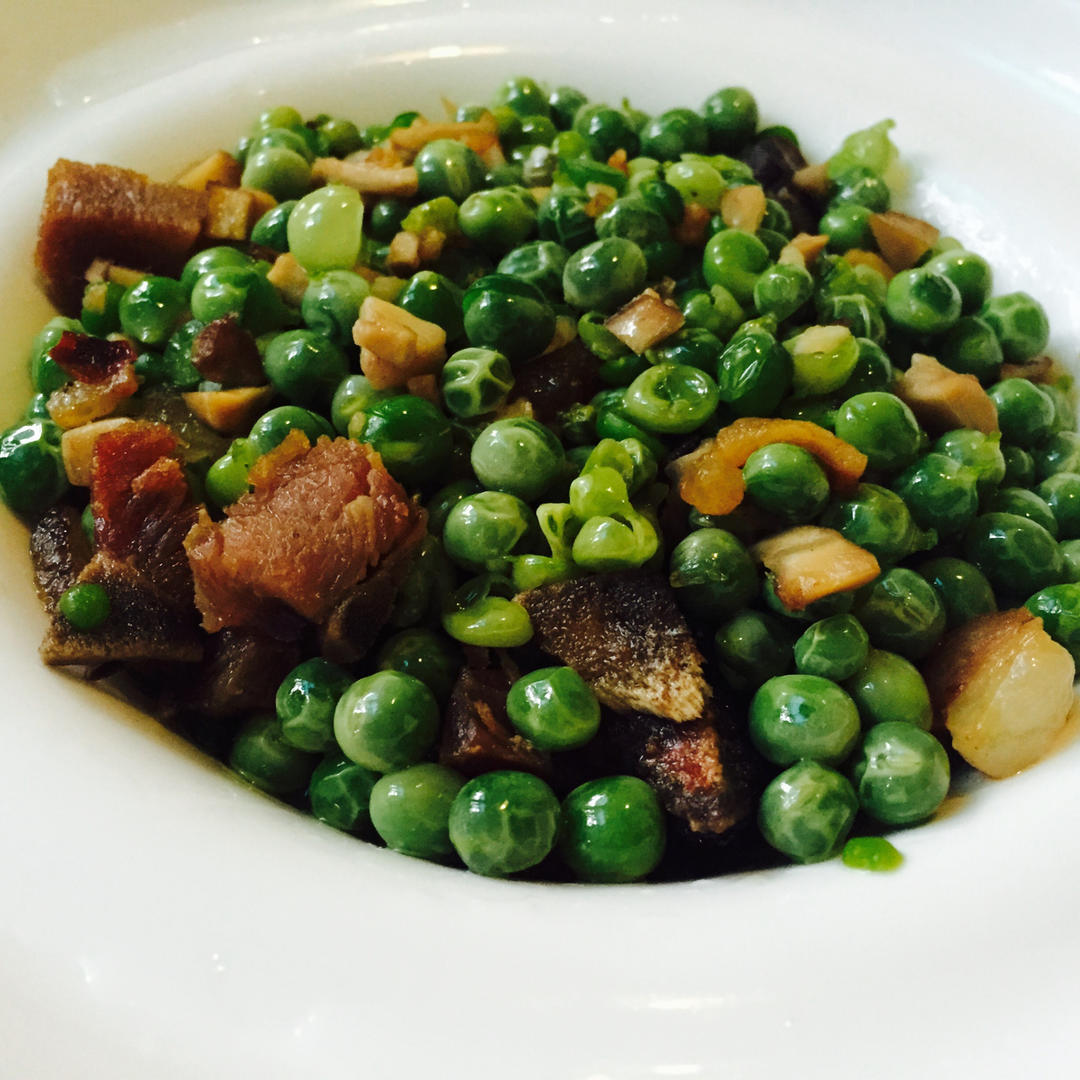 腊肉炒豌豆