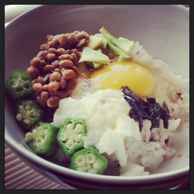 纳豆拌饭