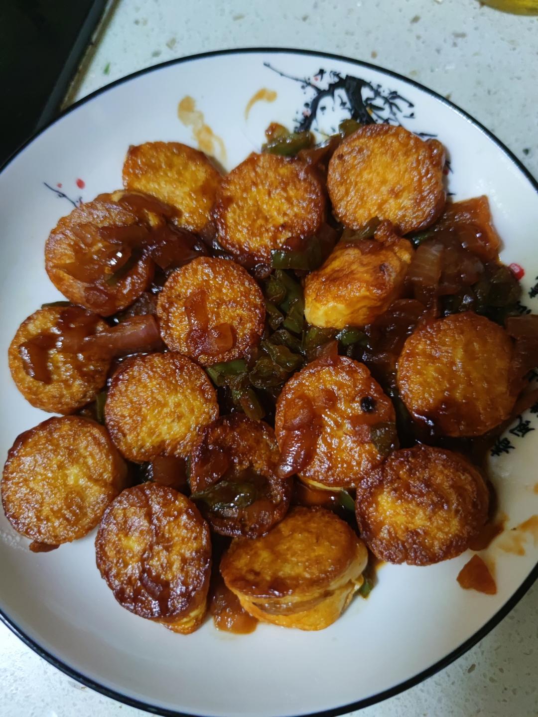 老人孩子都爱的——香煎日本豆腐