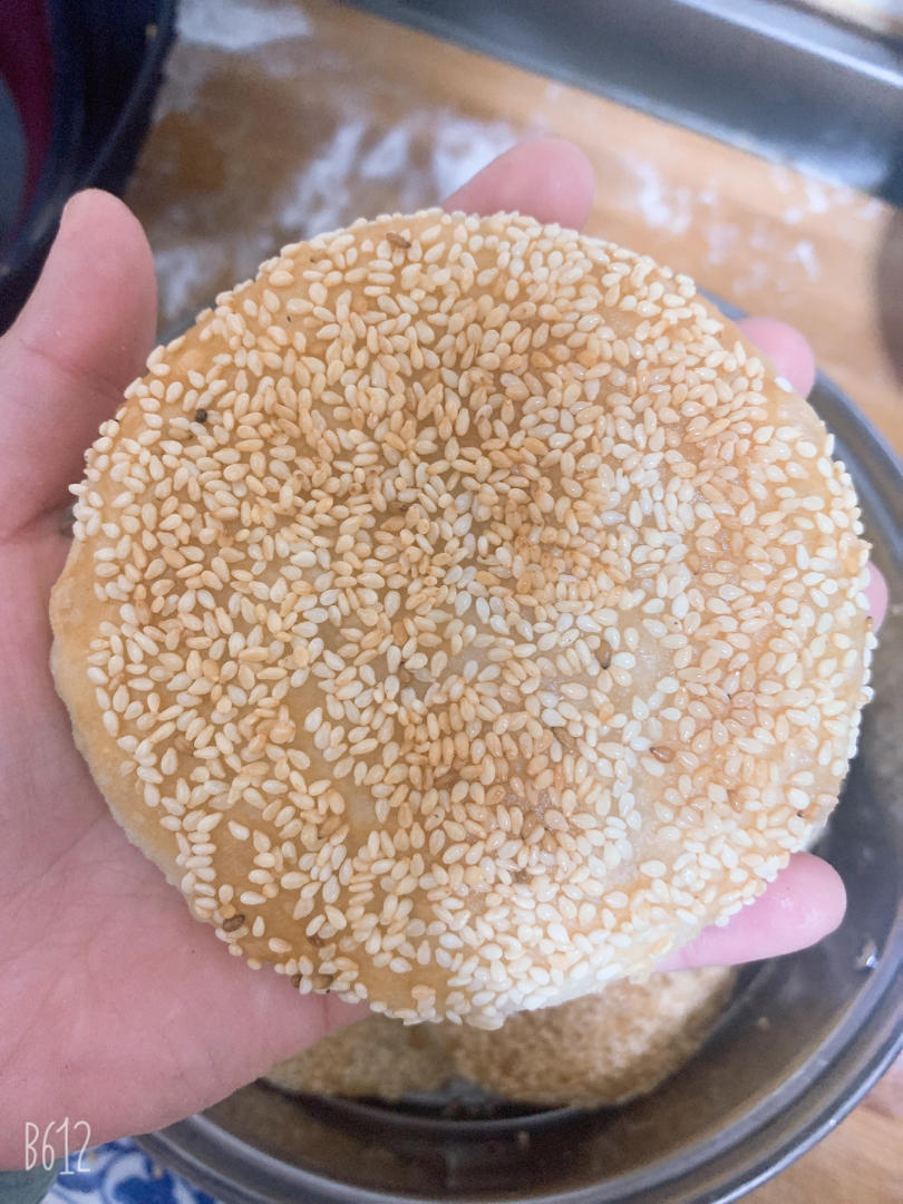 酥掉渣的芝麻糖酥饼 酥脆可口 唇齿留香 味道媲美饼店 附细节视频详解