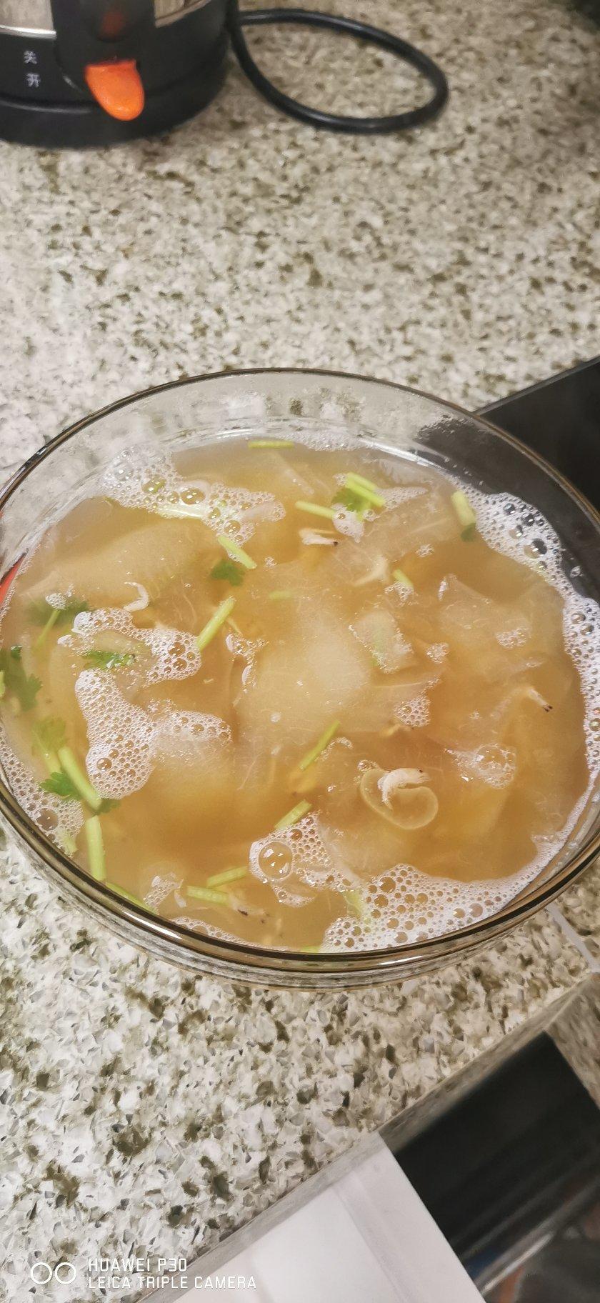老黄瓜虾皮汤