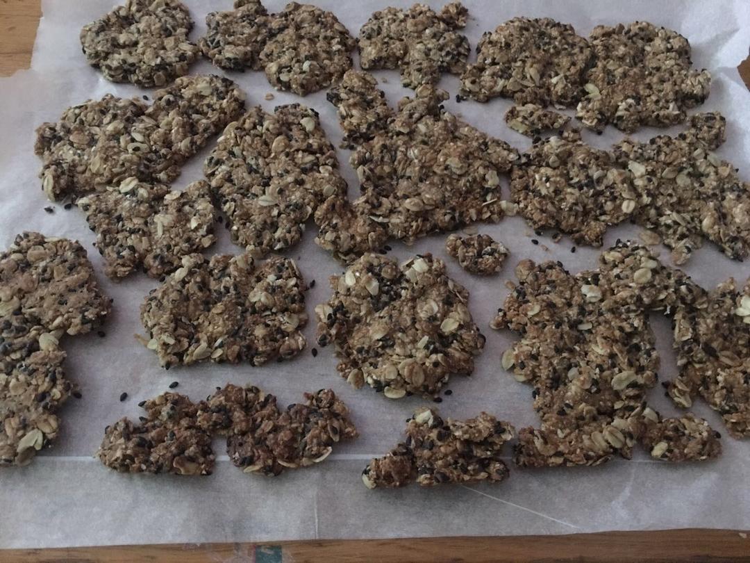 黑芝麻燕麦高纤饼干（无添加，另含植物油减脂配方）