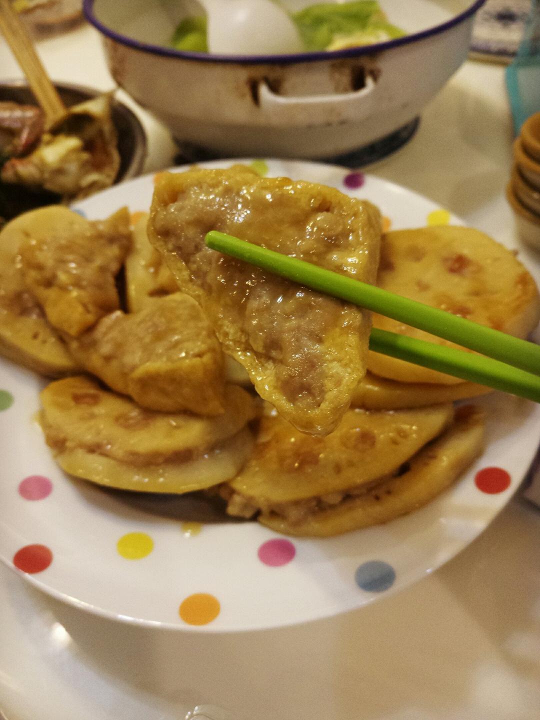 鲍汁藕饼