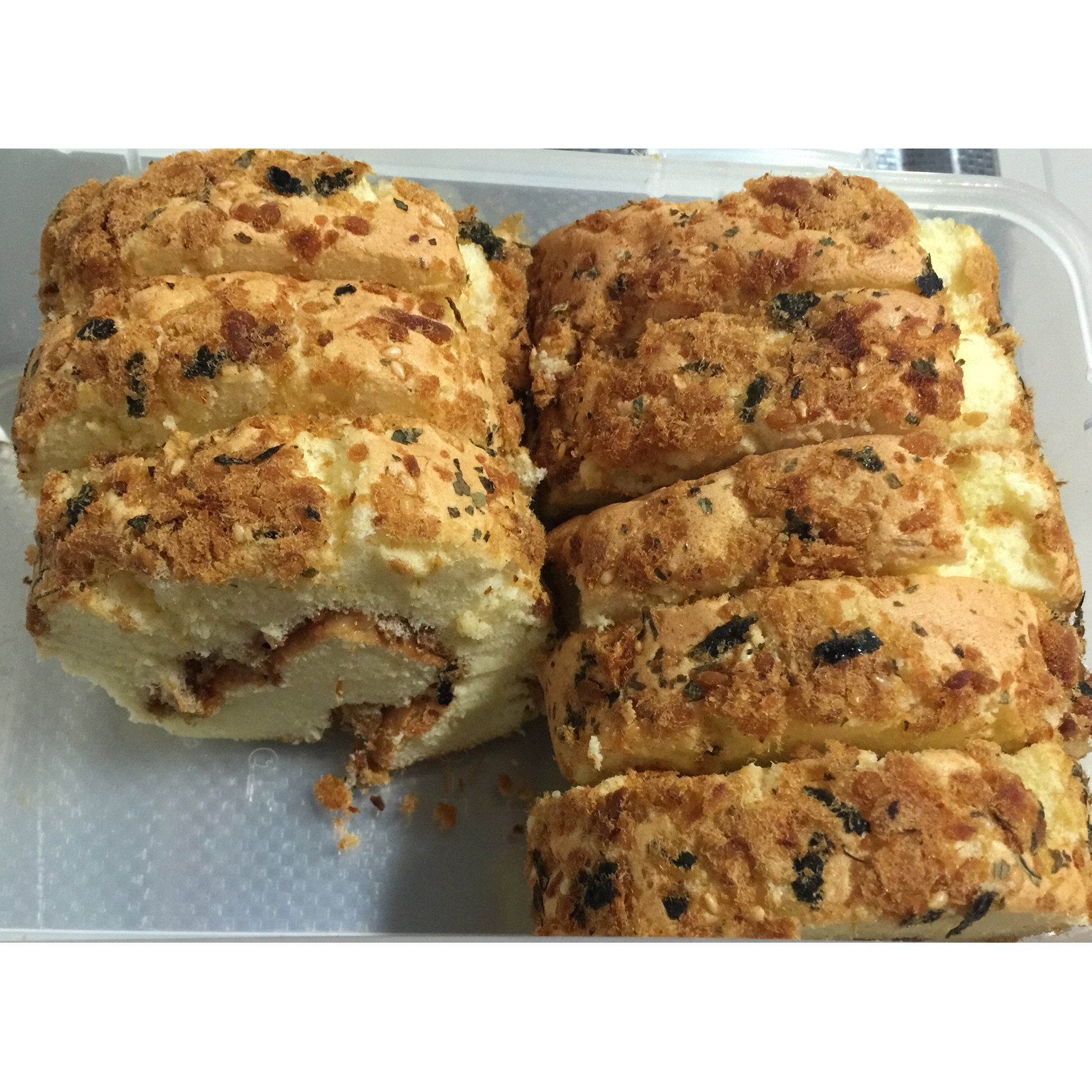 香葱肉松蛋糕卷