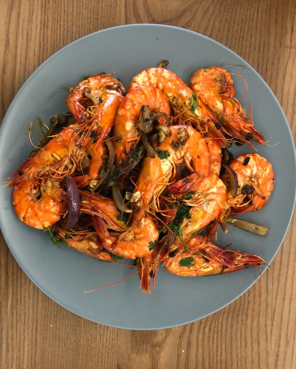 【山姆厨房】大蒜胡椒黑虎虾