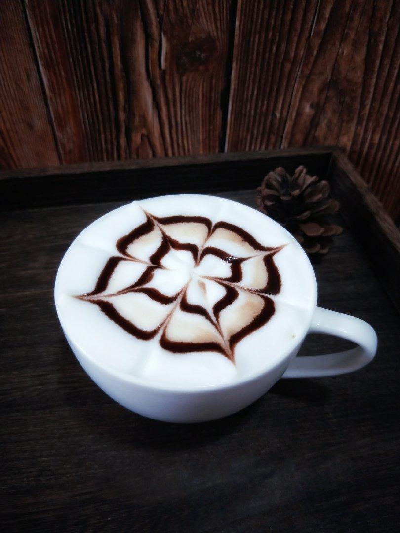 故事家族做的咖啡雕花