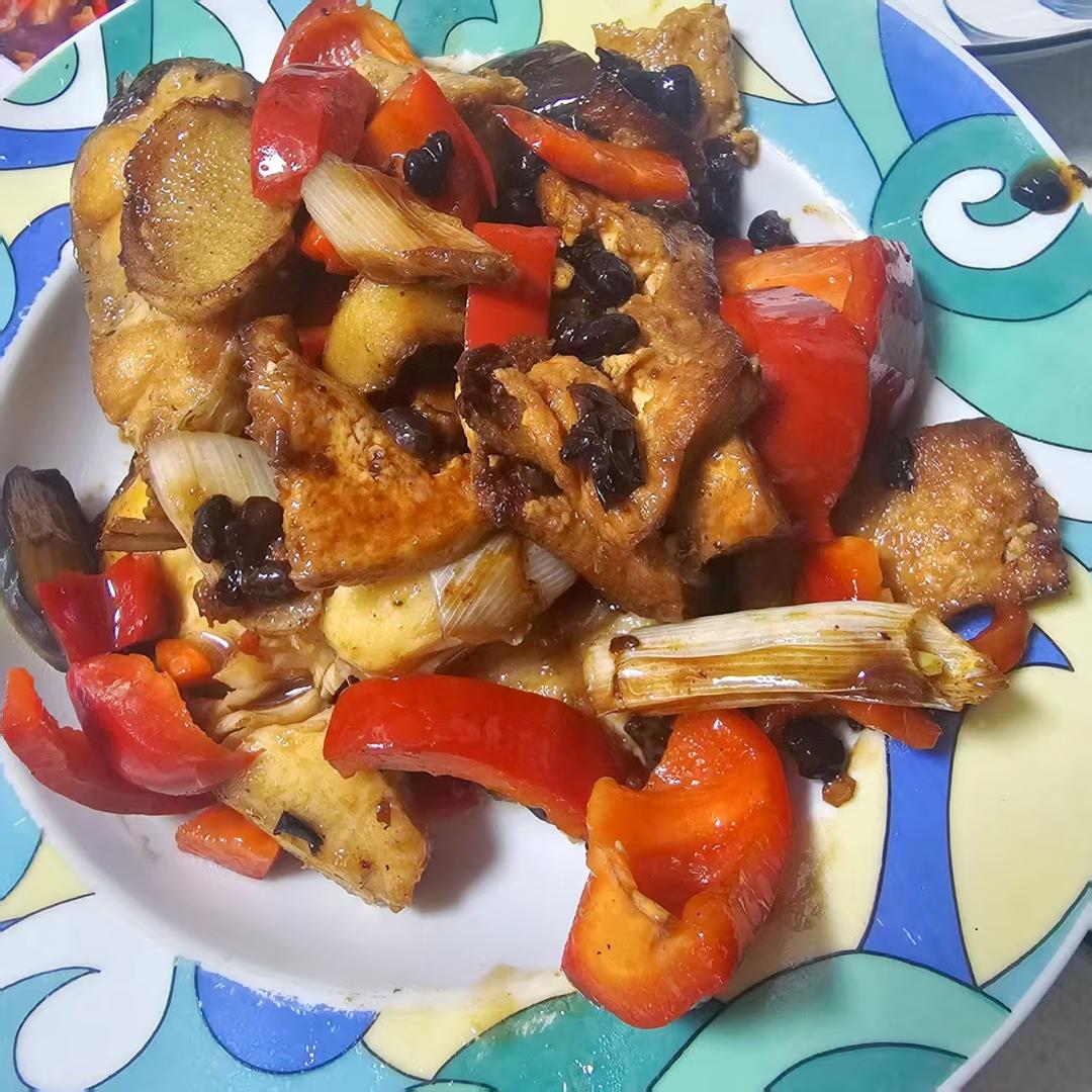 红烧豆腐鱼块，太好吃了～