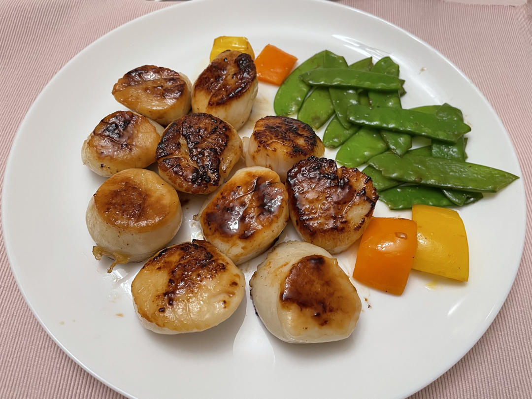 芦笋煎带子（平底锅快手版）