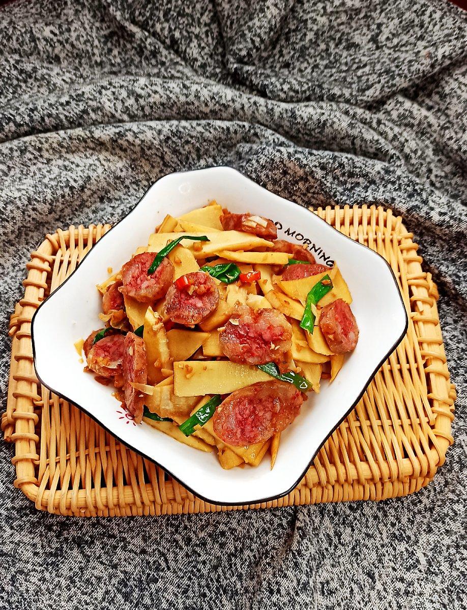 ㊙️腊味‼️冬笋炒腊肠‼️鲜香美味