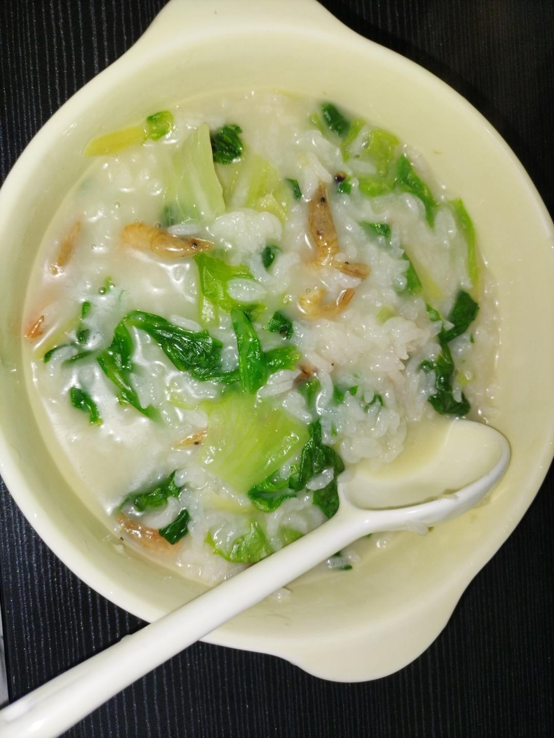 虾米生菜粥