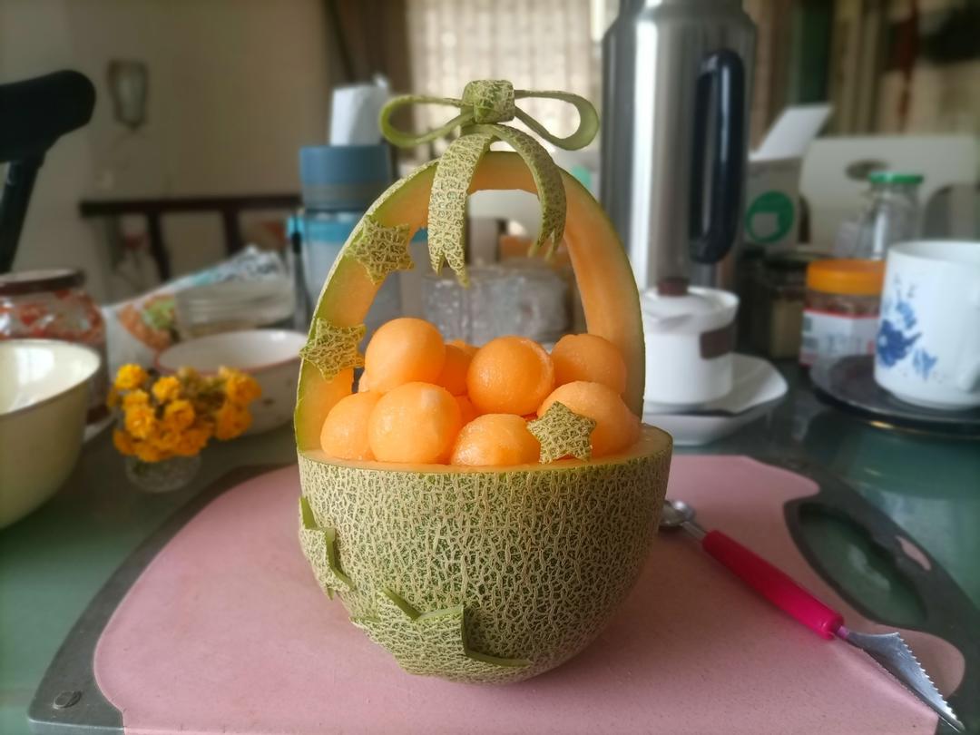 哈密瓜果盘切法