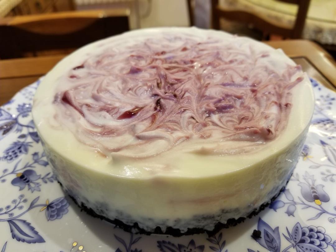 免烤樱桃冻芝士蛋糕