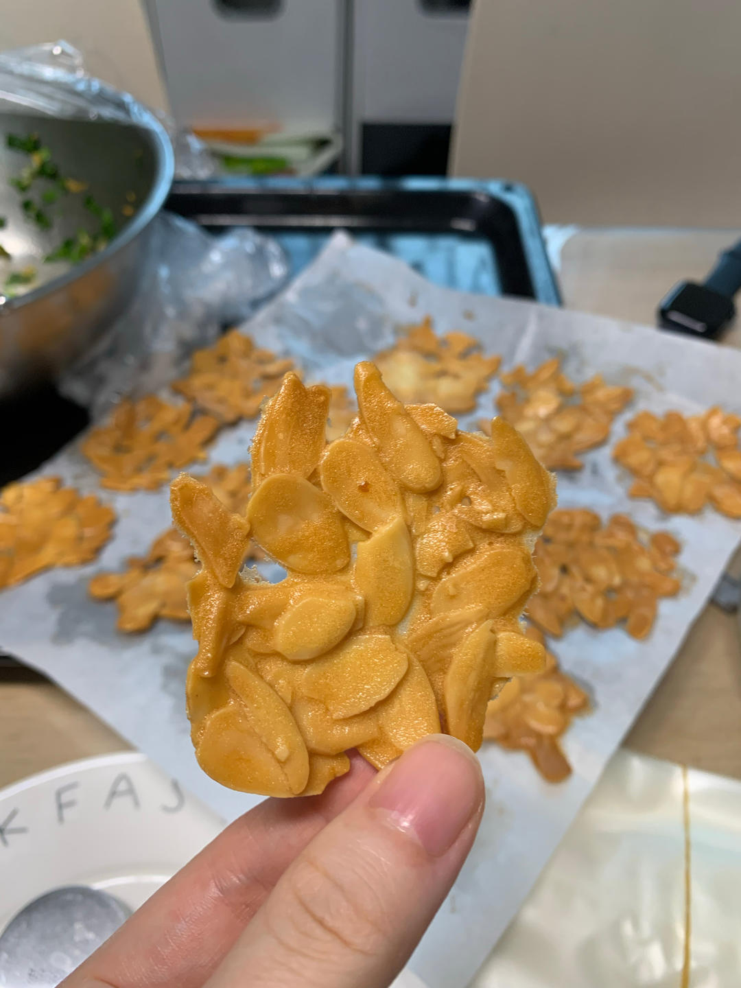嘎嘣脆倍儿香的～杏仁瓦片脆