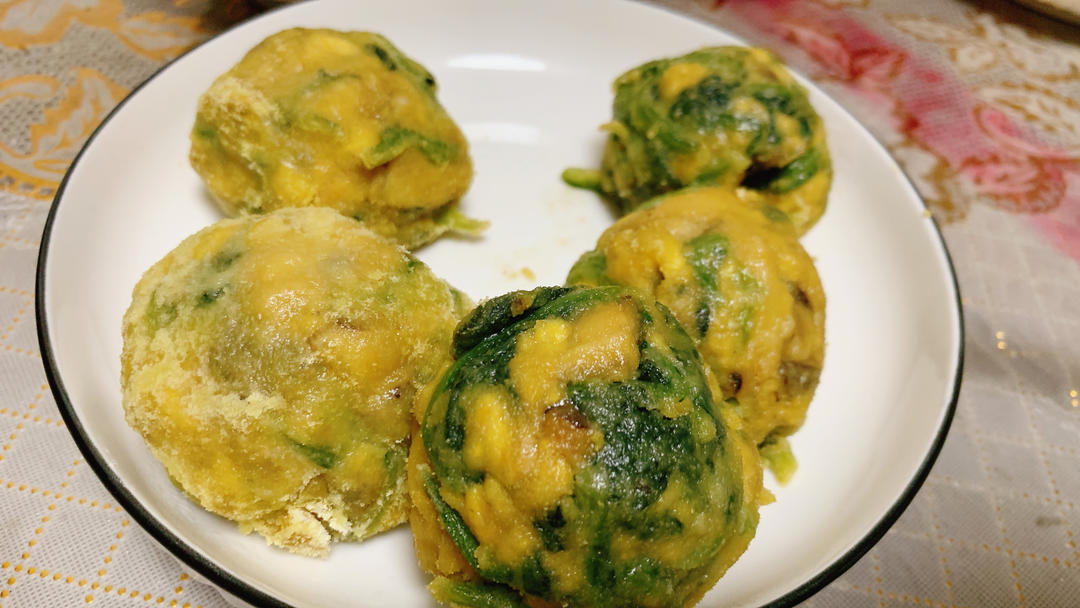 （减脂）玉米面菜团子