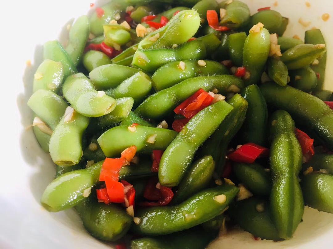 凉拌毛豆