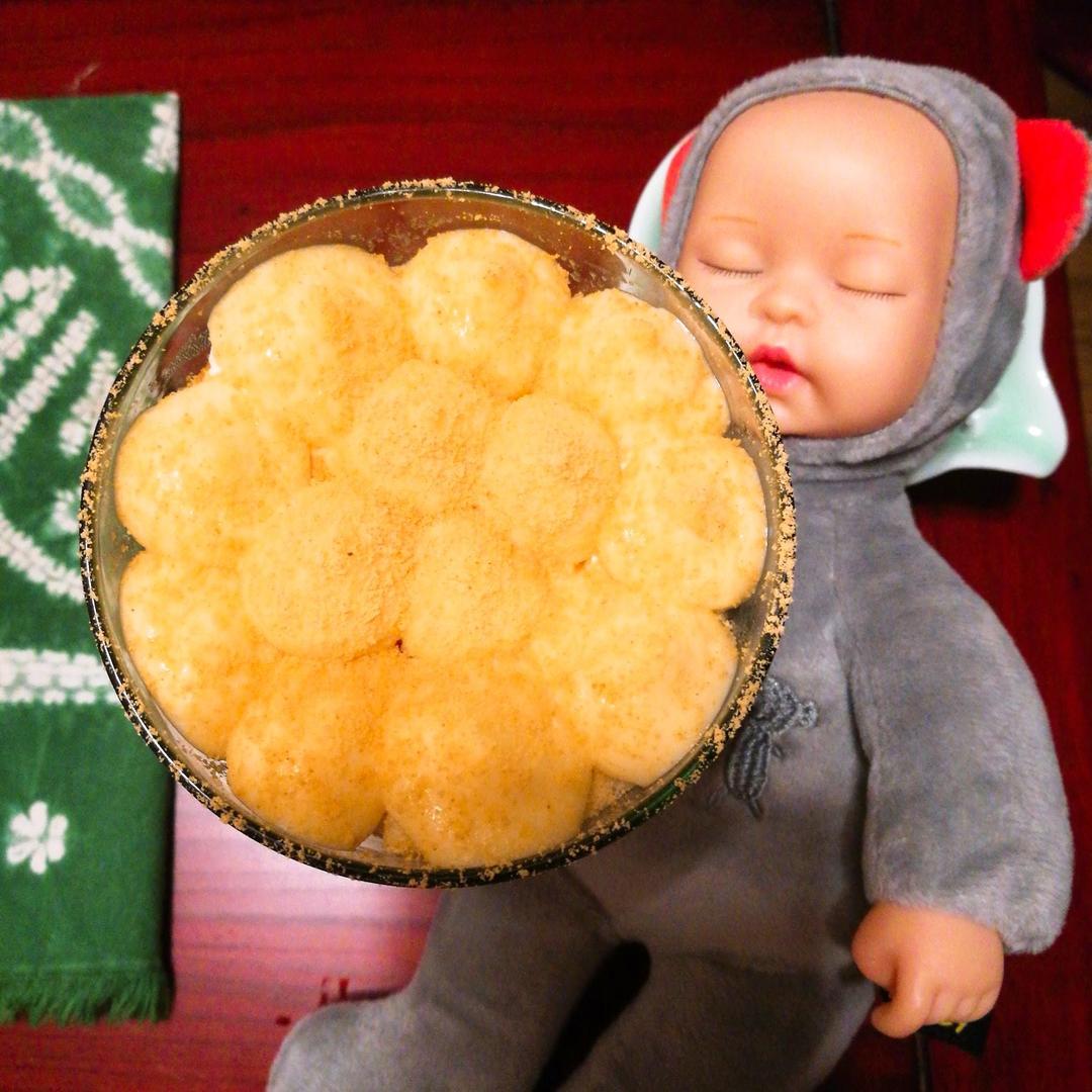 3蛋戚风3蛋酱の豆乳盒子