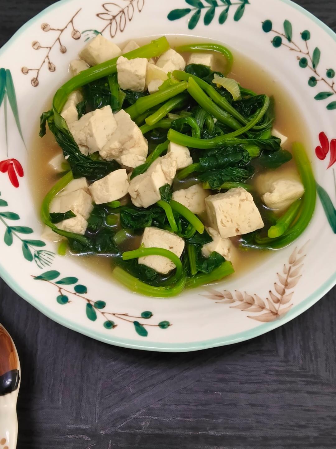 菜心豆腐羹