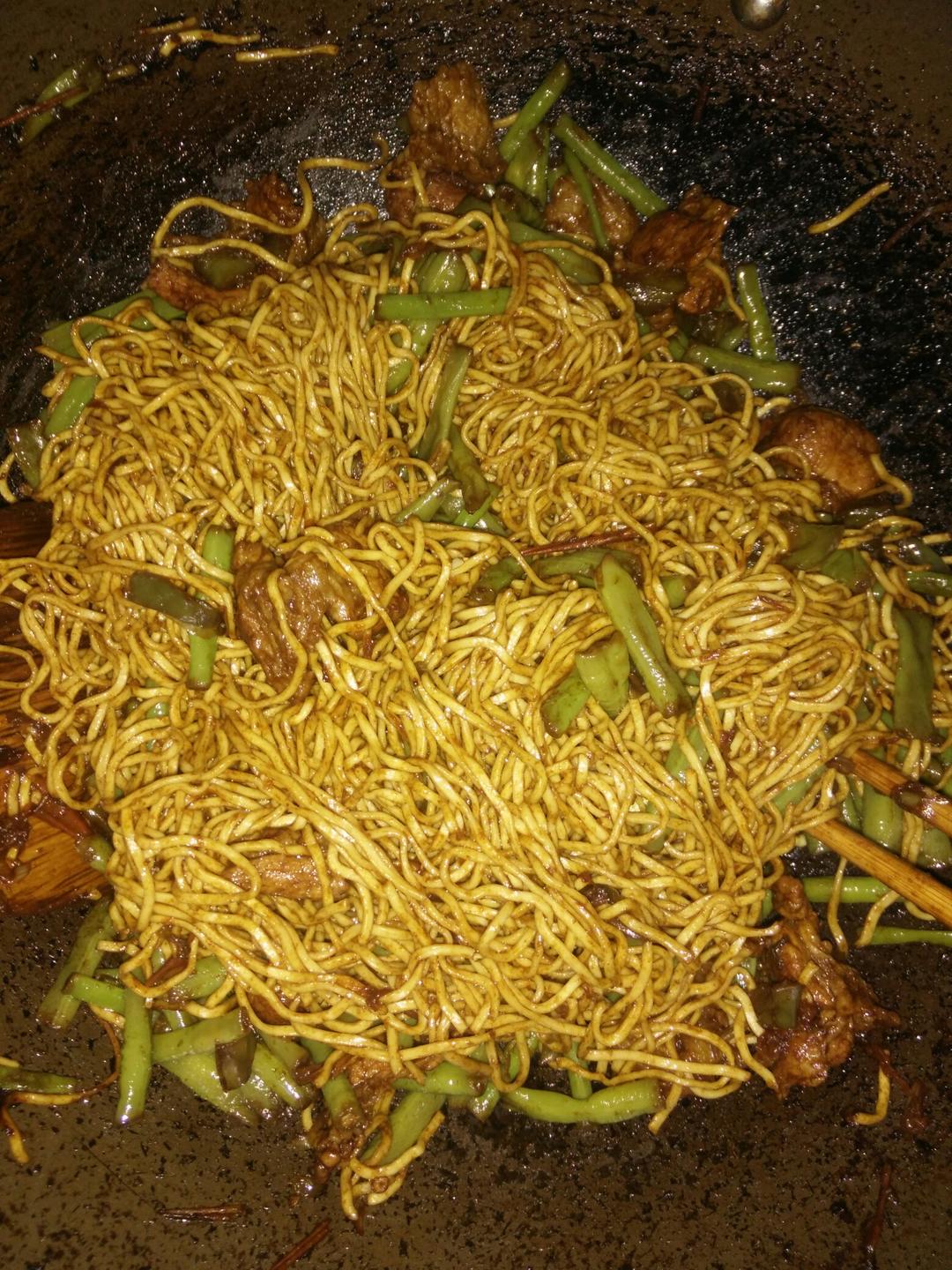 芸豆焖面（附万能的腌肉不老的办法）