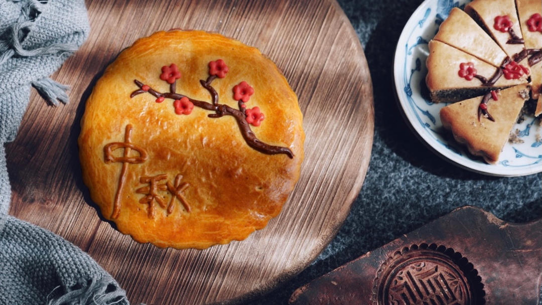 没有月饼模具‼️一样可以做大月饼【松下蒸烤箱NU-JA102W】