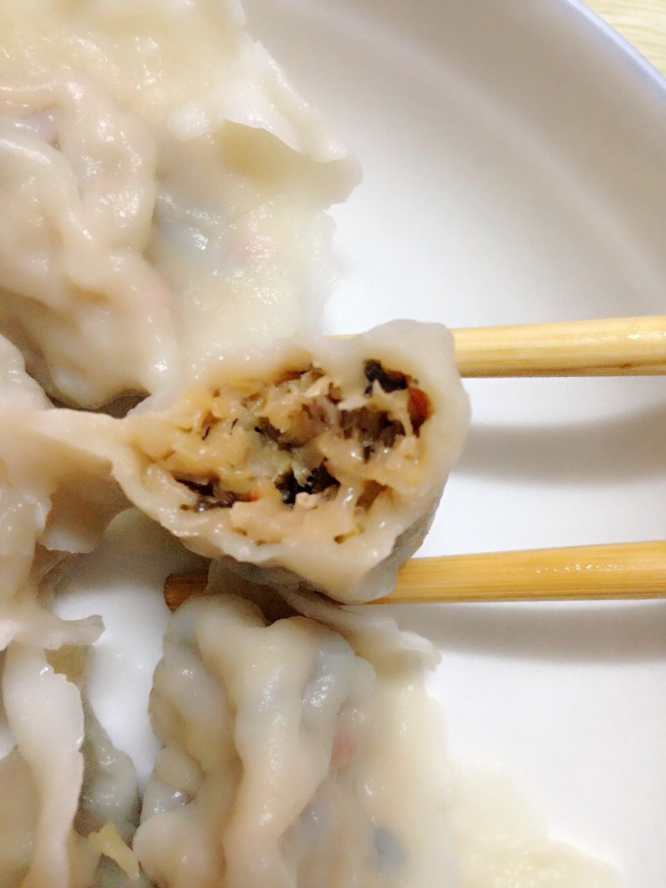 陌上lindsay做的香菇肉馅饺子