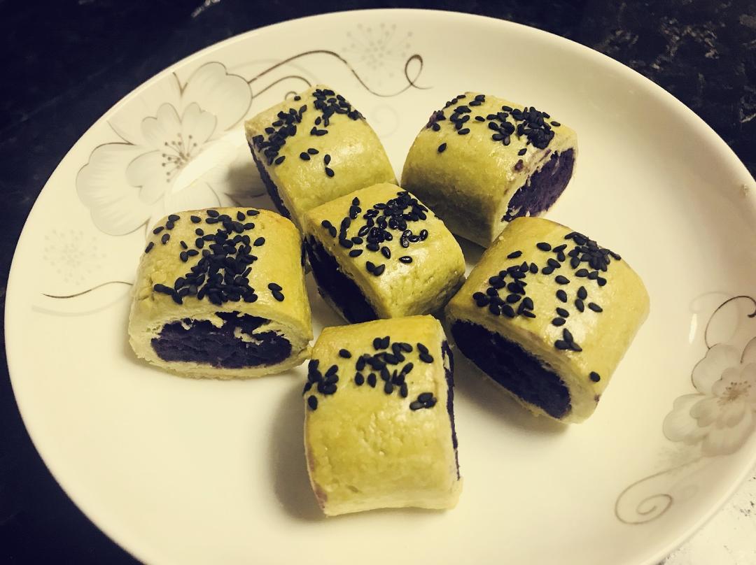 紫薯小小酥！（最最简单的点心！）