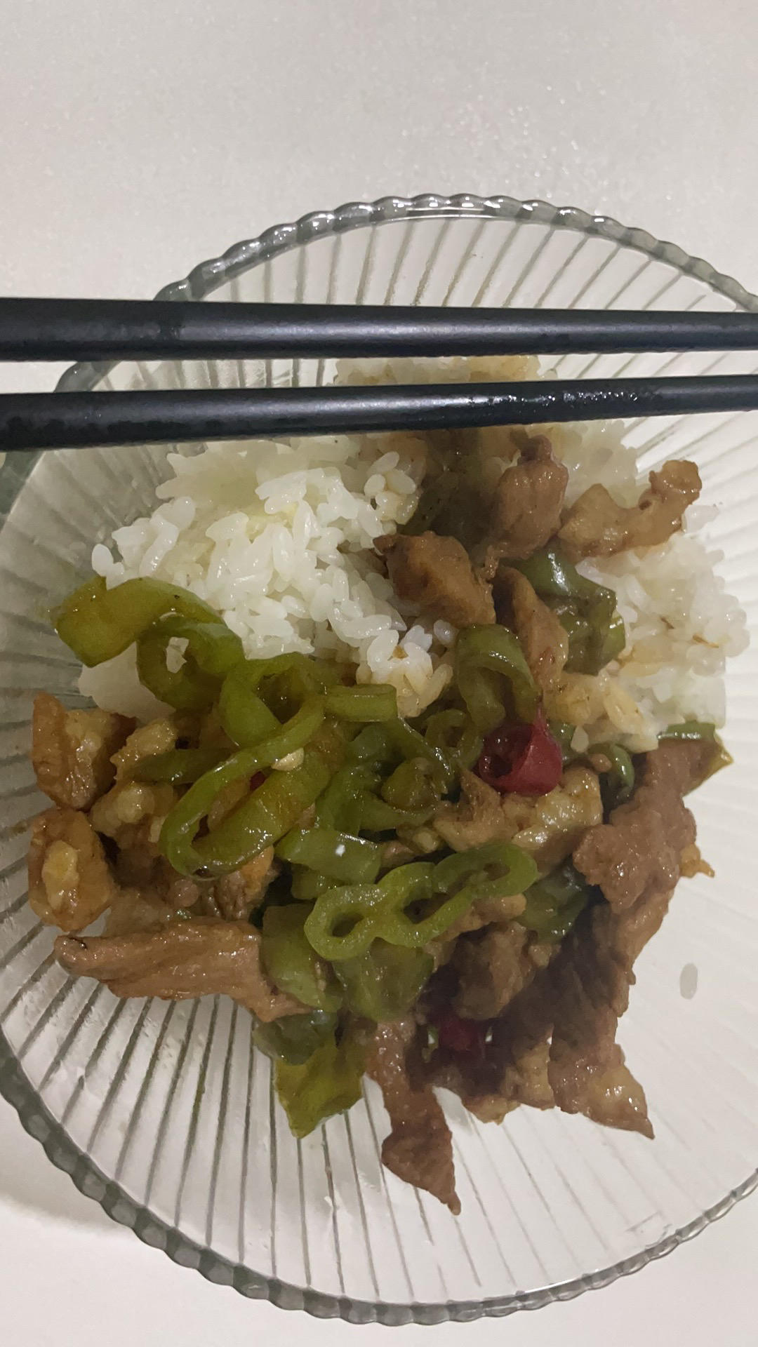 ‼️好吃到舔盘的青椒肉丝盖浇饭
