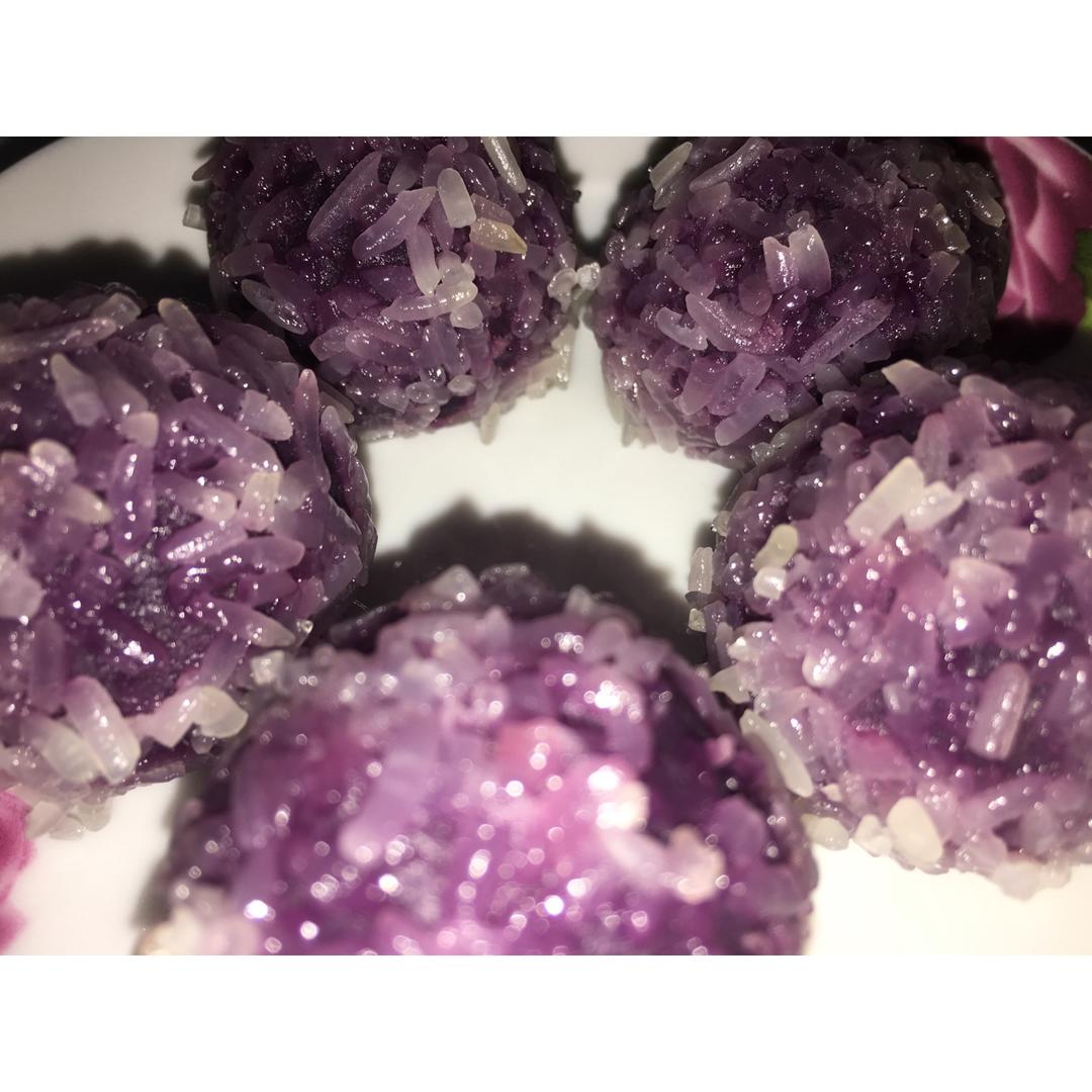 糯米芒果紫薯球