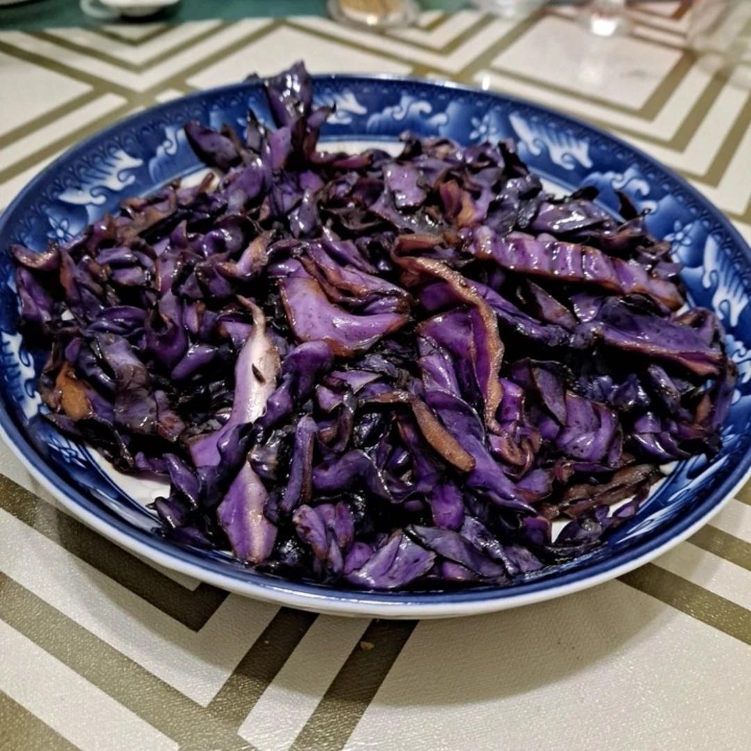 炒紫甘蓝