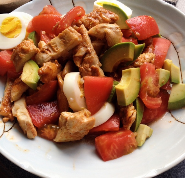 烤鸡胸牛油果沙拉（附私家香草油醋汁做法）