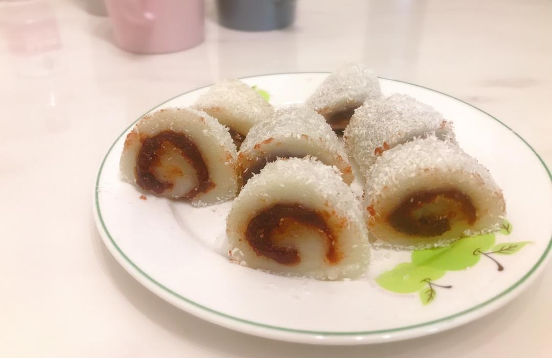 椰蓉豆沙糯米卷