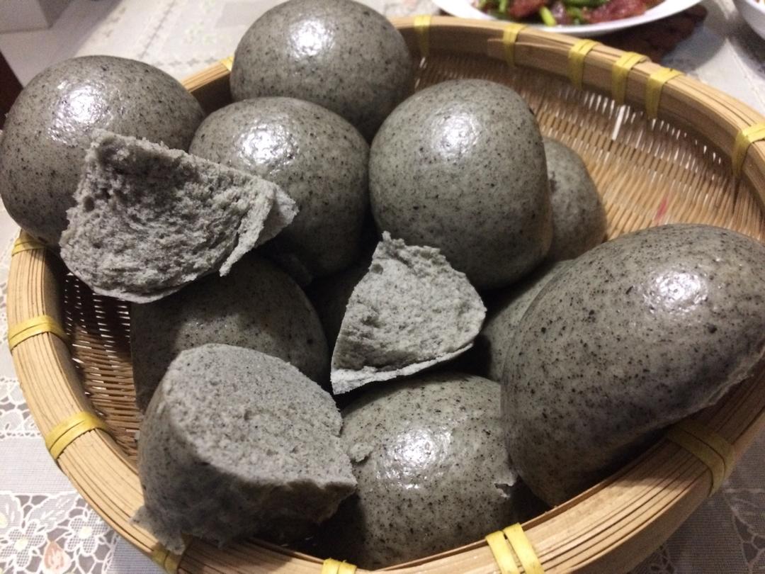 黑芝麻馒头之粗粮馒头2