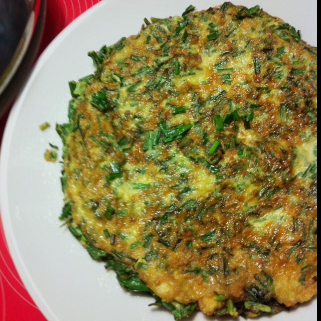 韭菜鸡蛋饼