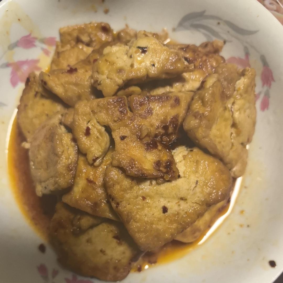 蒜香煎豆腐 炒鸡无敌美味