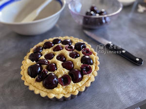 传统法式甜品【樱桃杏仁挞】Cherry Frangipane Tart 车厘子杏仁挞的做法 步骤21