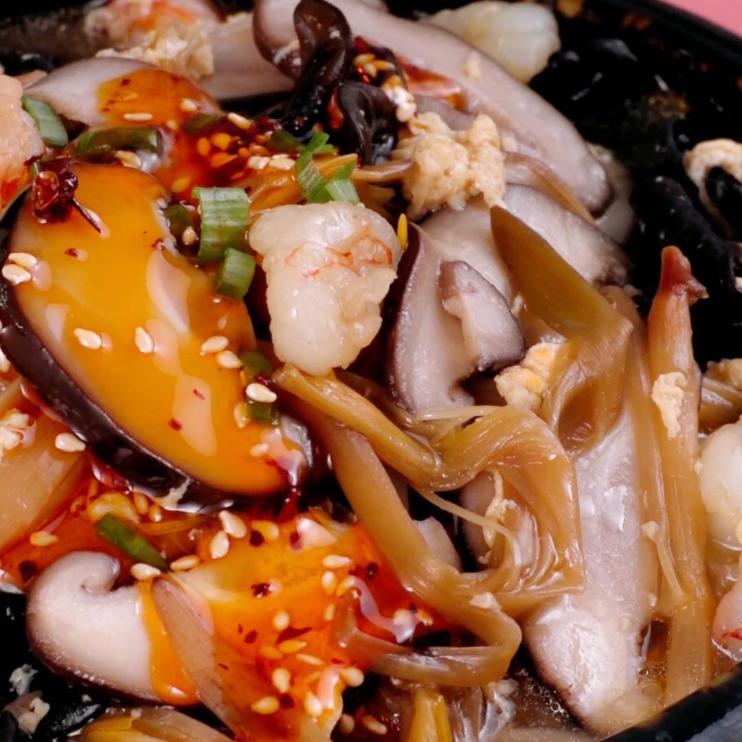 香菇虾仁打卤面