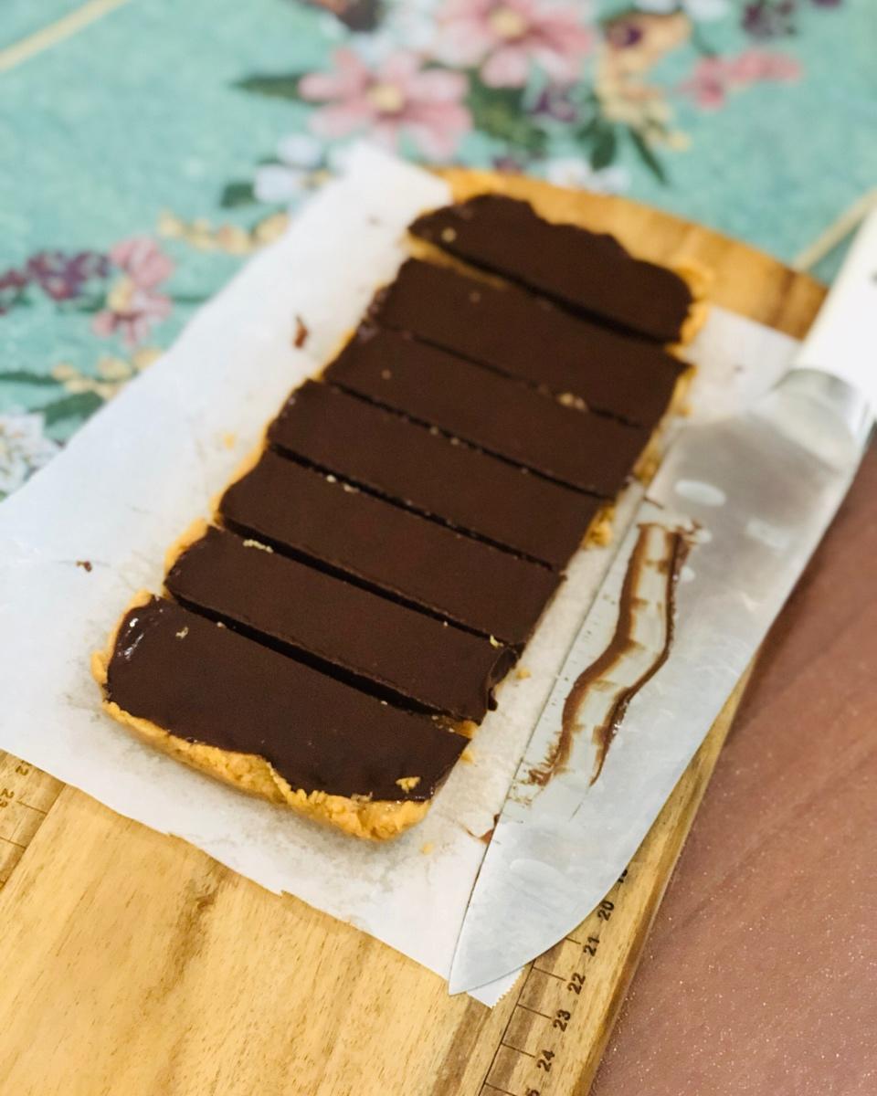 生酮免烤巧克力花生酱fudge