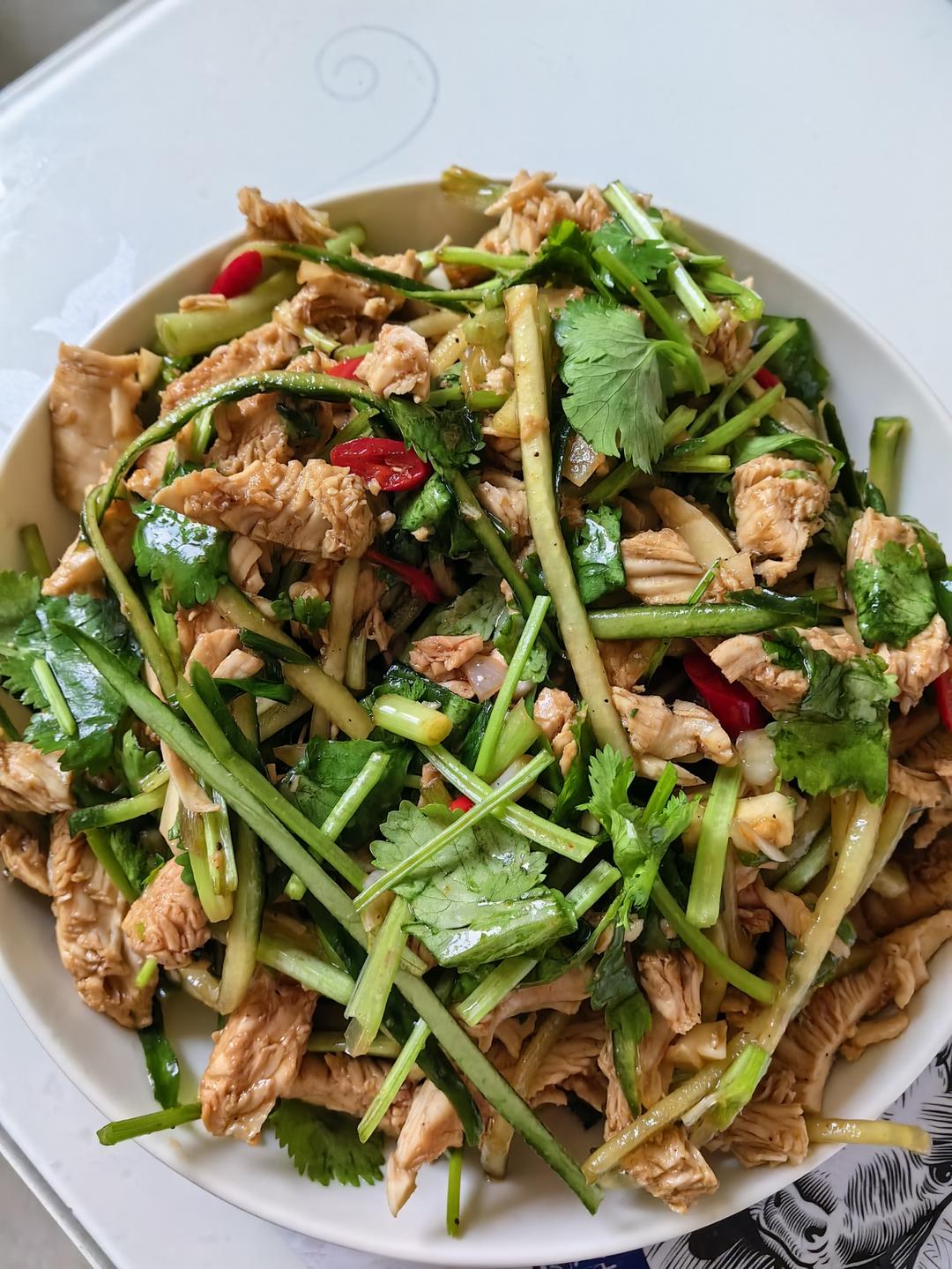 鸡胸肉这样做巨好吃❗️凉拌鸡丝😋低脂高蛋白