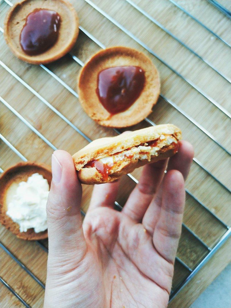 自制日本网红PRESS BUTTER SAND焦糖奶油夹心饼干