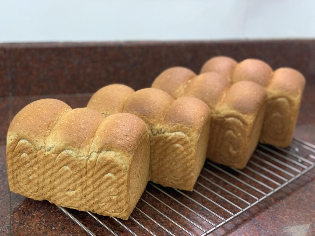 🍞低卡50%全麦吐司面包｜烫种法｜柔软拉丝｜减肥减脂必看