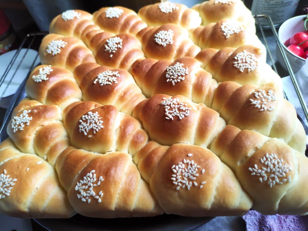 牛奶面包卷（直接法）