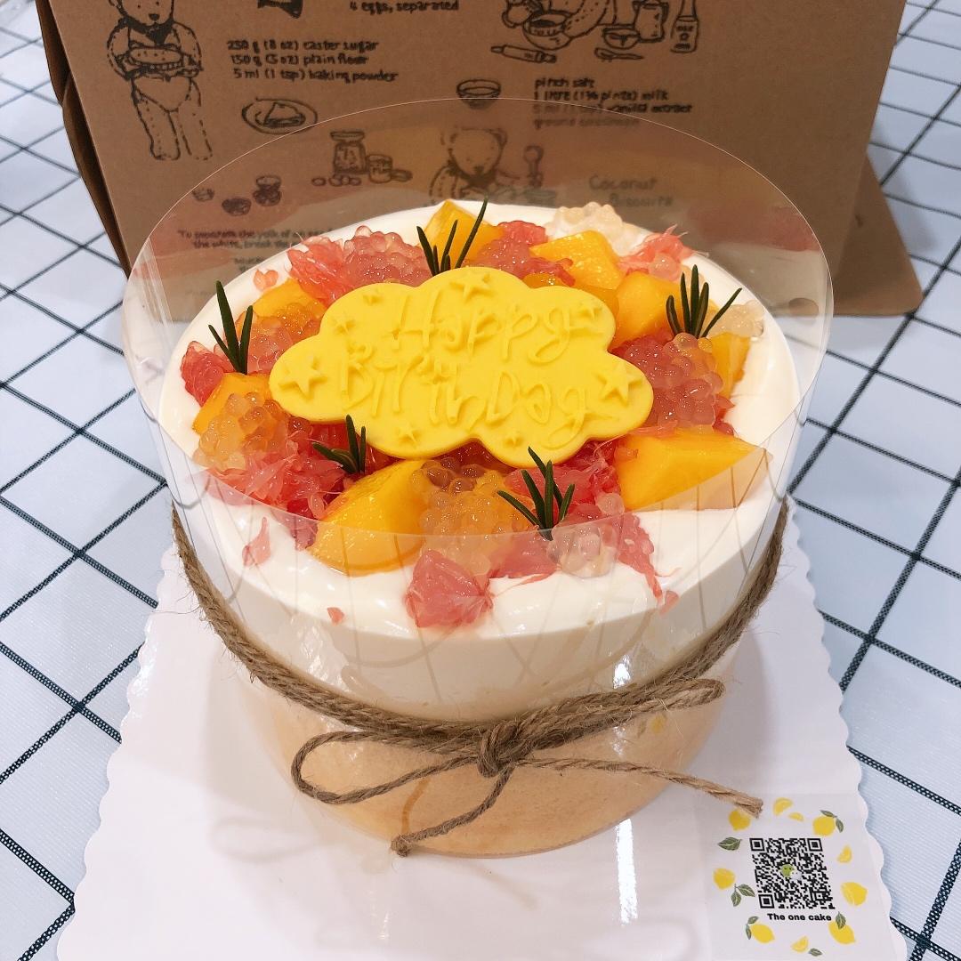 杨枝甘露爆浆蛋糕