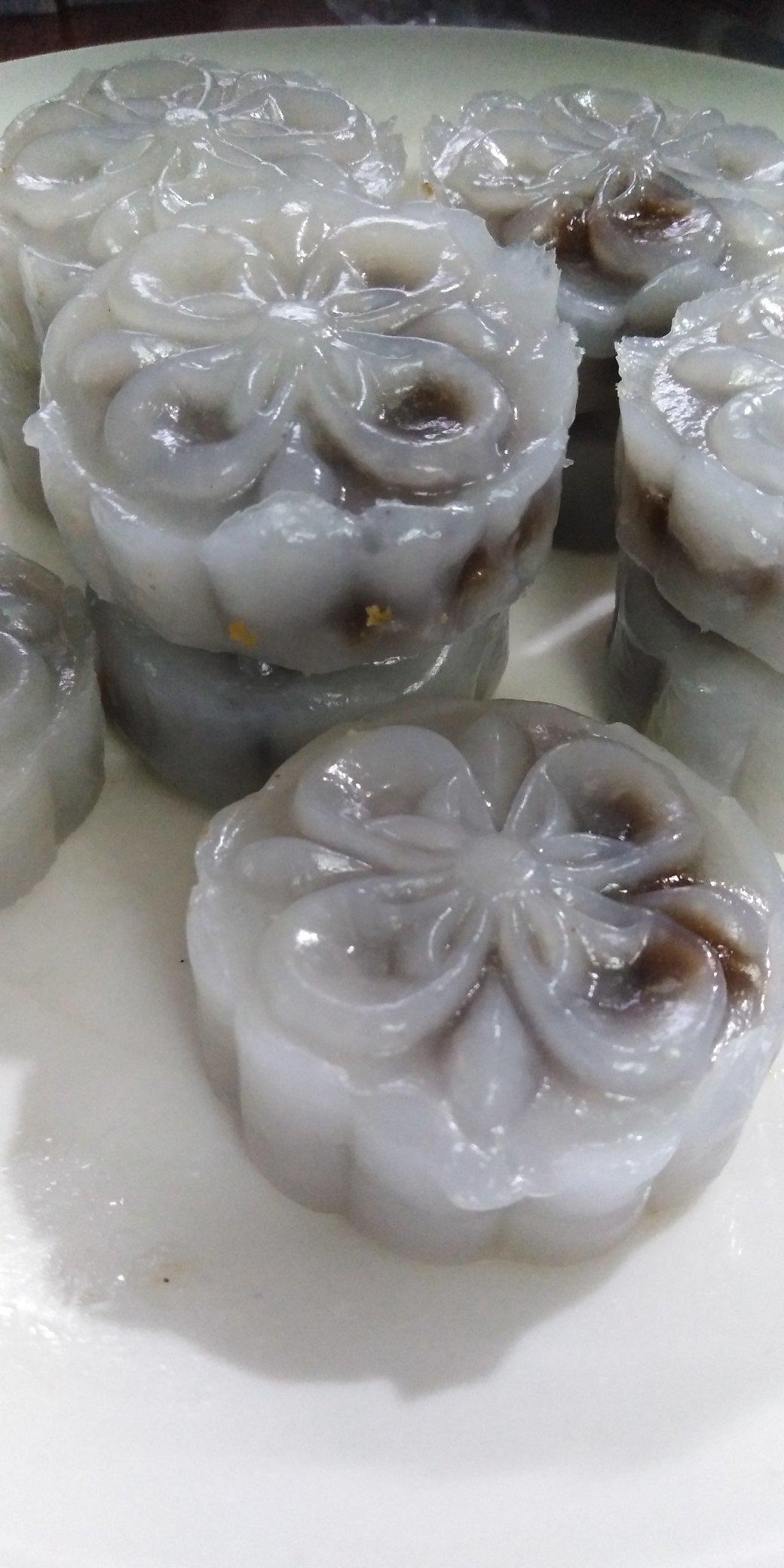 广东经典点心-豆沙水晶饼