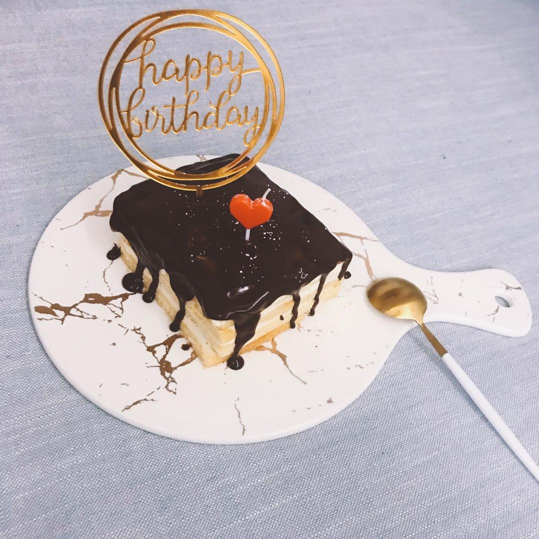 horace麻麻做的巧克力甘纳许淋面