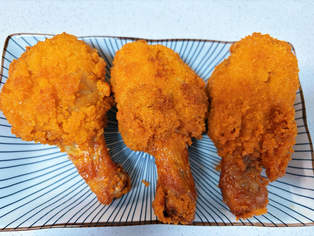 堪比炸鸡店的美味炸鸡腿（面包糠版和面粉版）