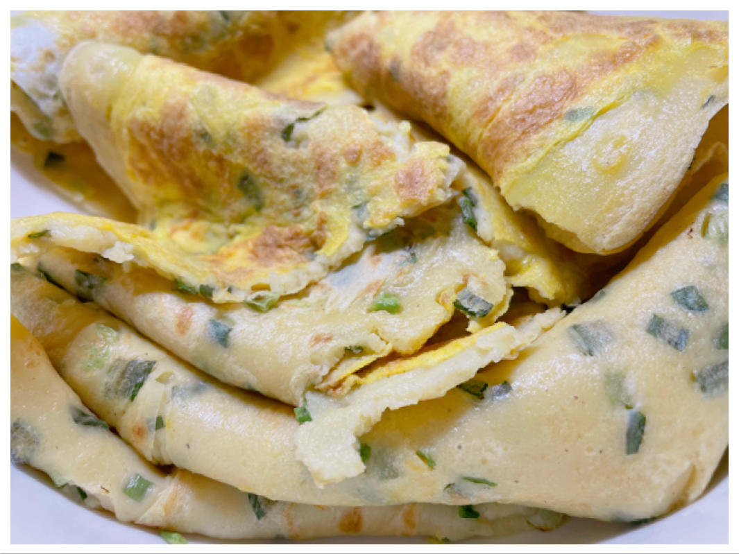简单快手蔬菜鸡蛋煎饼